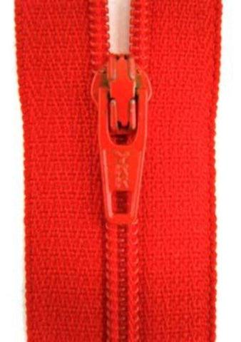 Z4843 20cm Deep Flame Orange YKK Nylon No.3 Closed End Zip