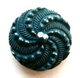 B8480 20mm Deep Jade Green Textured Shank Button - Ribbonmoon