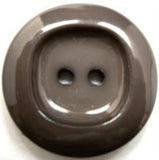 B16580 25mm Taupe High Gloss Chunky 2 Hole Button - Ribbonmoon