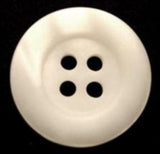 B5719 20mm Lightly Pearlised Ivory 4 Hole Button - Ribbonmoon