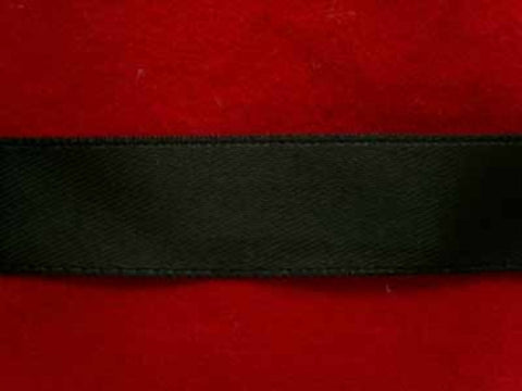 R4716 13mm Black Single Face Satin Ribbon - Ribbonmoon