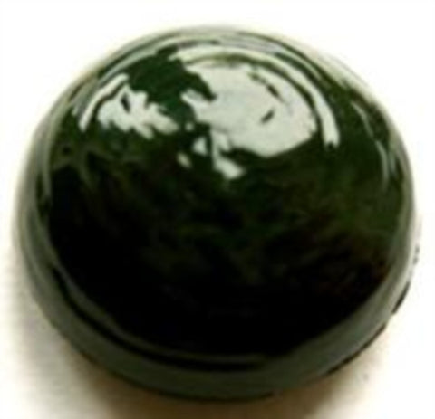 B11048 23mm Forest Green Domed High Gloss Shank Button - Ribbonmoon