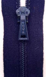 Z0540L 41cm Deep Purple Navy Nylon Pin Lock No.3 Closed End Zip