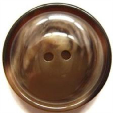 B6475 27mm Tonal Browns and Beige High Gloss 2 Hole Button - Ribbonmoon