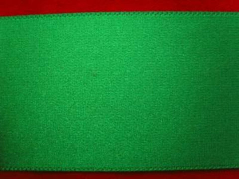 R5172 38mm Shamrock Green Single Face Satin Ribbon - Ribbonmoon