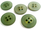 B6591 17mm Petrol Green and Royal Blue Iced Matt Centre 2 Hole Button