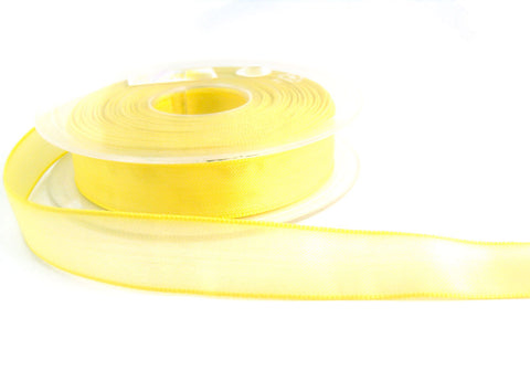 R0362 16mm Lemon Translucent Polyester Ribbon