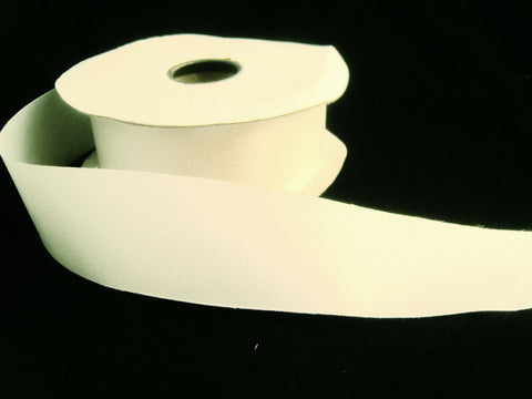 R0427 35mm Natural White Budget Single Face Acetate Satin Ribbon