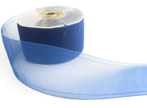 R1328 52mm Royal Blue Sheer Ribbon