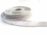 R1449 16mm Pale Slate Grey Feather Sheer Ribbon. Wire Edge, Berisfords