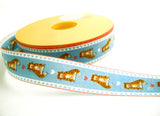 R1696 28mm Cat Design Ribbon, 100% Cotton