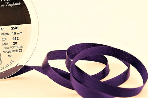R2620 25mm Liberty Purple Double Face Satin Ribbon by Berisfords