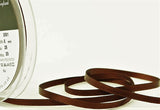 R3082 5mm Dark Brown Double Face Satin Ribbon by Berisfords