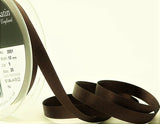 R5772 10mm Cuban Brown Double Face Satin Ribbon by Berisfords