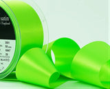 R5798 50mm Fluorescent Green Double Face Satin Ribbon by Berisfords