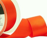 R5987 50mm Flame Orange Double Face Satin Ribbon by Berisfords