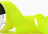 R7647 40mm Fluorescent Yellow Polyester Grosgrain Ribbon by Berisfords