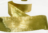 R0400 31mm Patterned Metallic Gold Lurex Ribbon by Berisfords