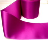 R7967 72mm Bright Purple Double Face Satin Ribbon - Ribbonmoon