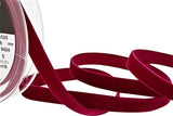 R8606 9mm Wine Nylon Velvet Ribbon by Berisfords