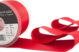 R2171 70mm Red Double Faced Satin Ribbon by Berisfords