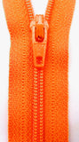 Z4425 YKK 23cm Orange Nylon No.3 Closed End Zip - Ribbonmoon