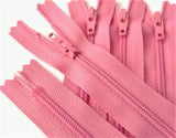 Z1138 YKK 18cm Hot Pink Nylon No.3 Closed End Zip