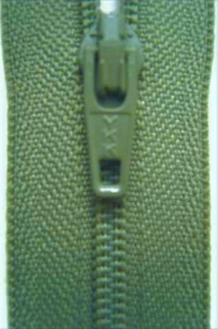 Z2064 YKK 56cm Pale Linden Green Nylon No.3 Closed End Zip